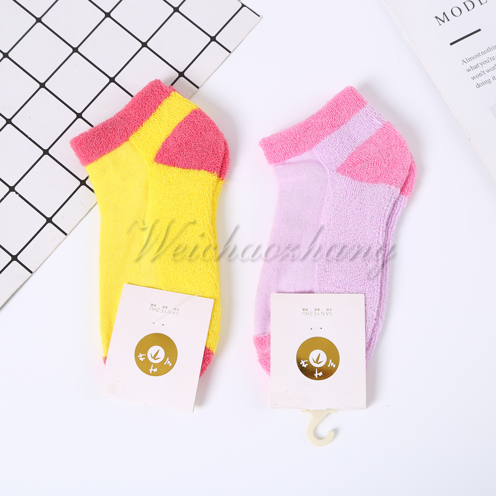 Comfortable and soft summer novel and colorful women's socks, summer thin, low-top, sweat-absorbing, odor-proof and breathable sports short socks Specification image