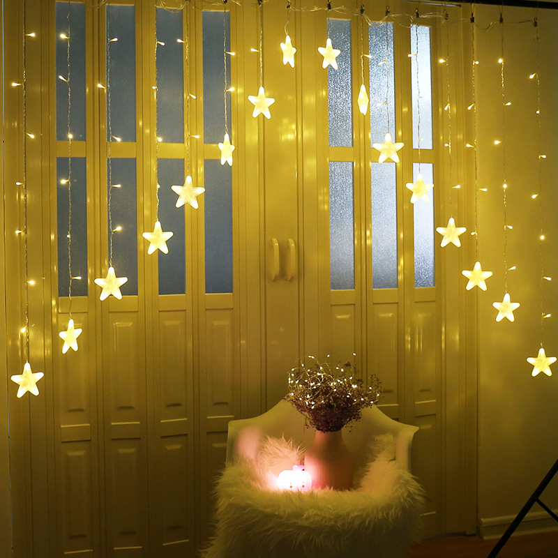 Star lights, LED lights, Christmas lights, holiday lights, door curtains, wedding lights, neon lights