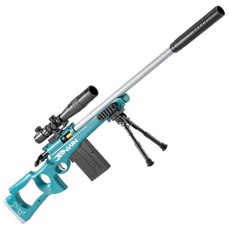 Children's shell-throwing sniper rifle awm manual pull bolt soft bullet gun outdoor battle PlayerUnknown's Battlegrounds Boy toy gun Item Picture