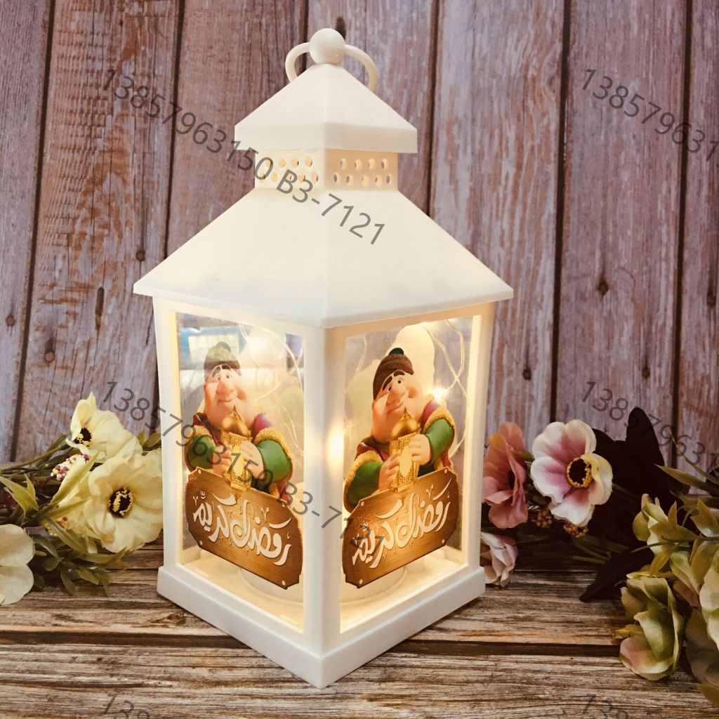 Custom-made iron art led lights eid for Ramadan, decorative lanterns and wind lamps for home decoration Item Picture