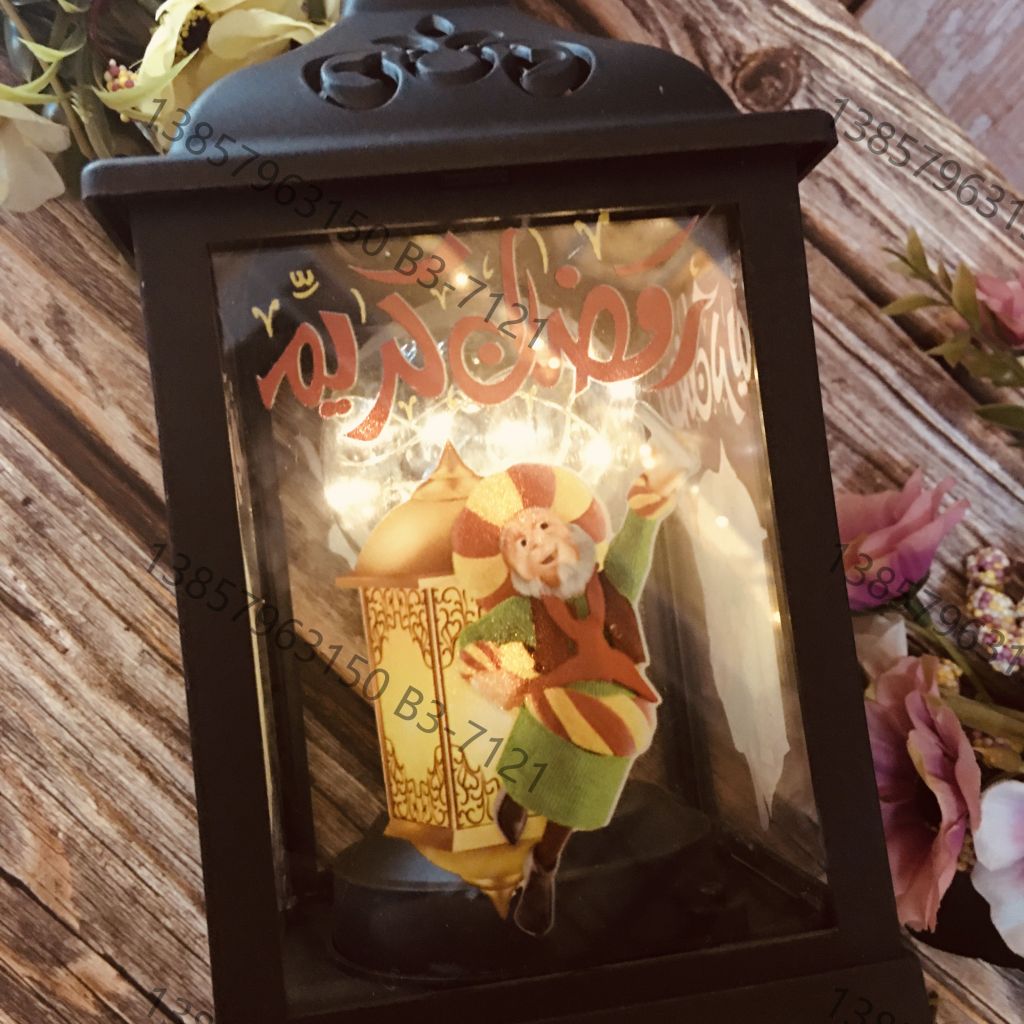 Custom-made iron art led lights eid for Ramadan, decorative lanterns and wind lamps for home decoration details Picture