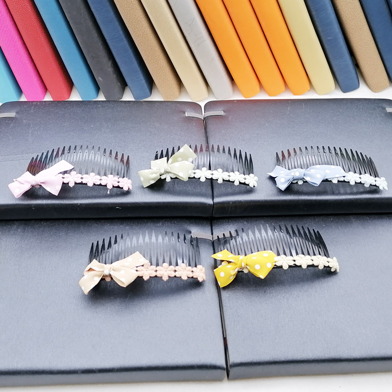 A3128 Fabric small flower fork comb, Japanese and Korean hair comb, fork comb, hair accessory, headwear, plug comb, 2-yuan store supply Item Picture