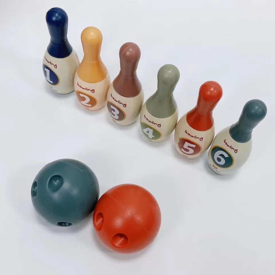 Bowling toys, children's toys, indoor and outdoor parent-child sports, baby children's toys wholesale, ground promotion gift boxes Specification drawing