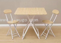 New 60cm folding table and chair three-piece set for casual garden balcony portable table available