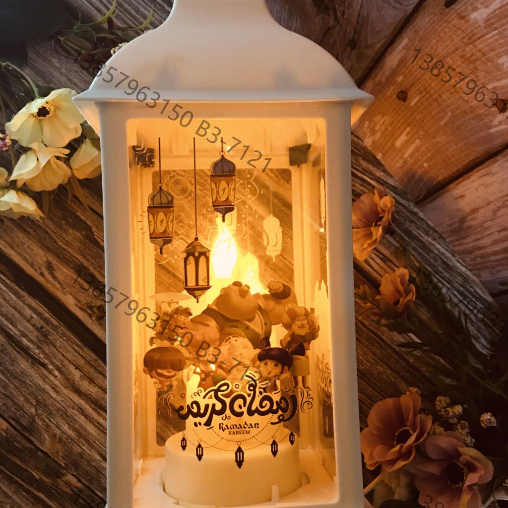 Custom-made iron art led lights eid for Ramadan, decorative lanterns and wind lamps for home decoration Item Picture