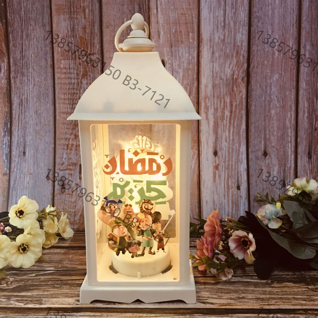 Custom-made iron art led lights eid for Ramadan, decorative lanterns and wind lamps for home decoration details Picture