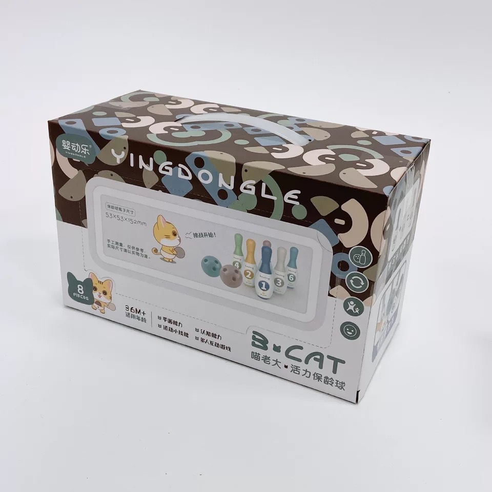 Bowling toys, children's toys, indoor and outdoor parent-child sports, baby children's toys wholesale, ground promotion gift boxes details Picture