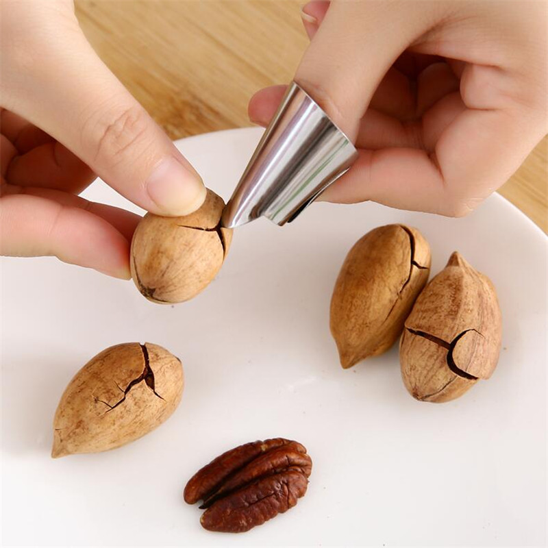 Edamame peeling tool, iron nail cover, water chestnut, broad bean, pine nut, pistachio peeling tool, anti-cutting hand and finger guard details Picture