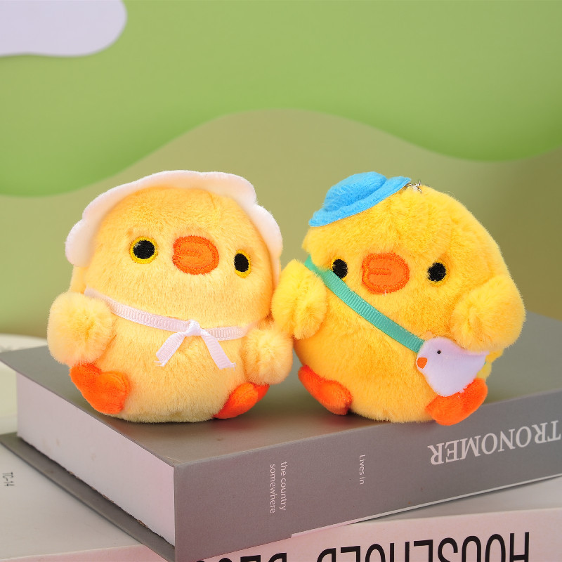 Cross-border supply, cute new chubby chicks, plush toys, dolls, pendants, keychains, wholesale from the manufacturer details Picture