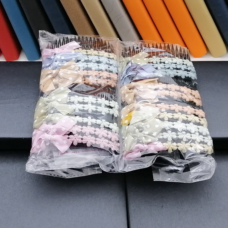 A3128 Fabric small flower fork comb, Japanese and Korean hair comb, fork comb, hair accessory, headwear, plug comb, 2-yuan store supply Specification image