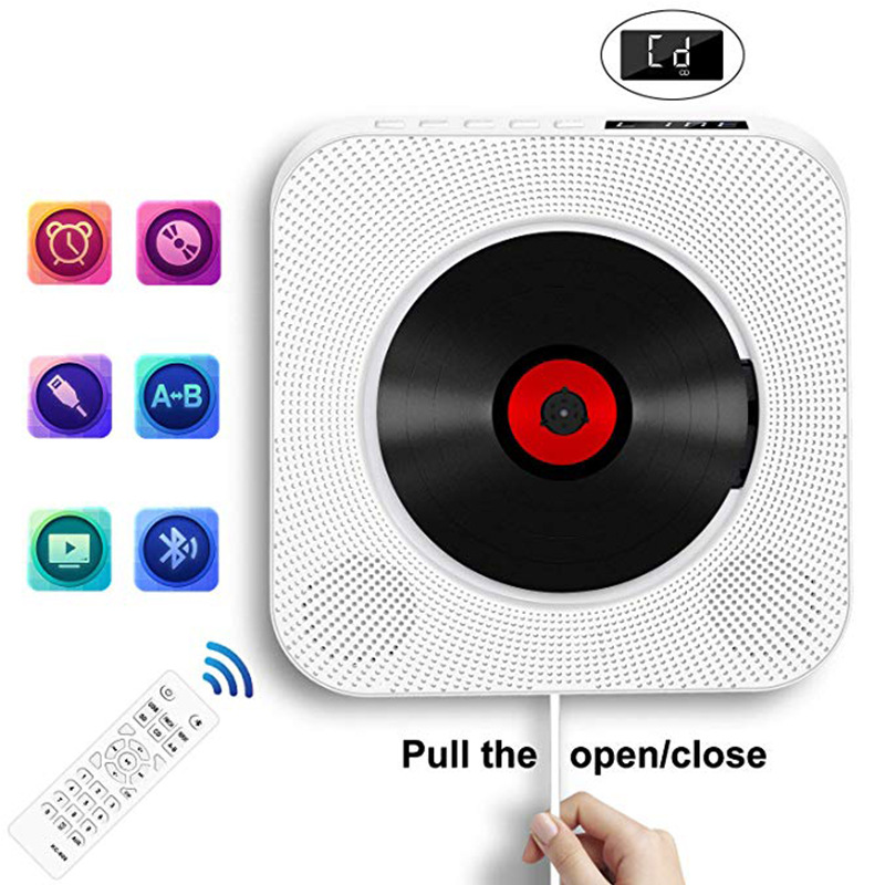 New wall-mounted CD player with screen, Bluetooth CD player