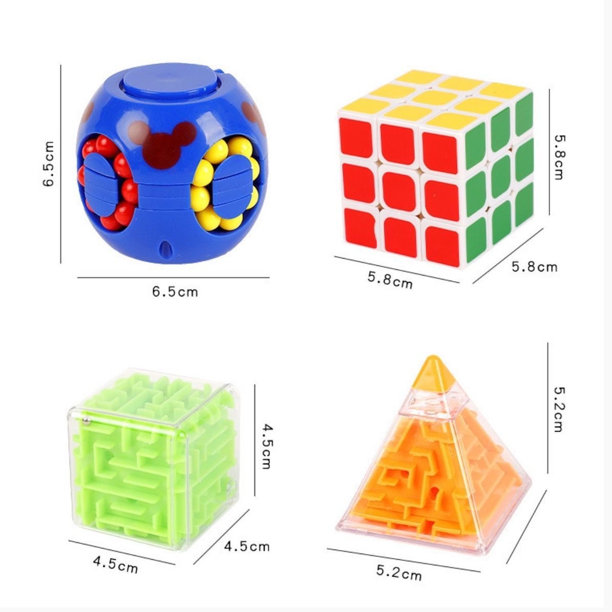 The new 696-6A Rubik's Cube Challenge Intelligence Game Set is a children's brain game toy and an early education children's toy details Picture