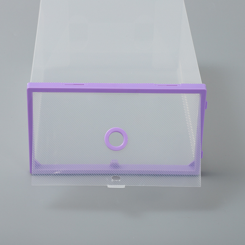 Thickened transparent shoe box, plastic shoe box, shoe storage, shoe storage box, shoe box flip cover drawer type, single shoe box Specification image