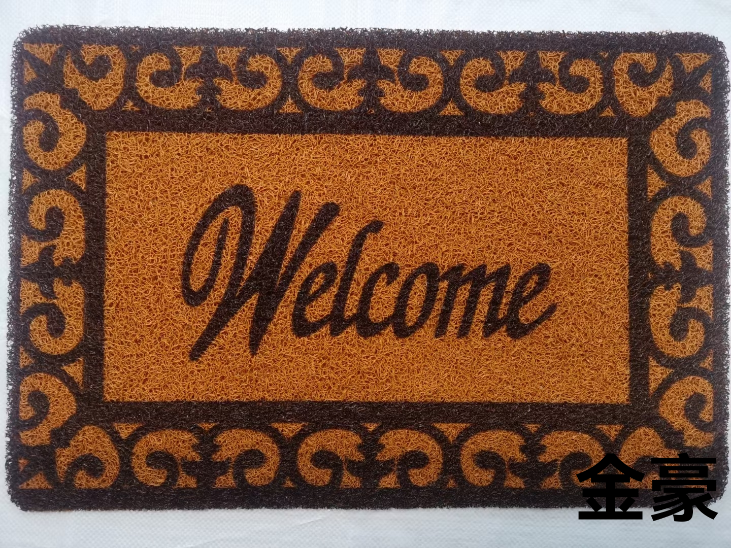 pvc spray silk printing floor mat entry mat anti-elliptic brown floor mat thumbnail