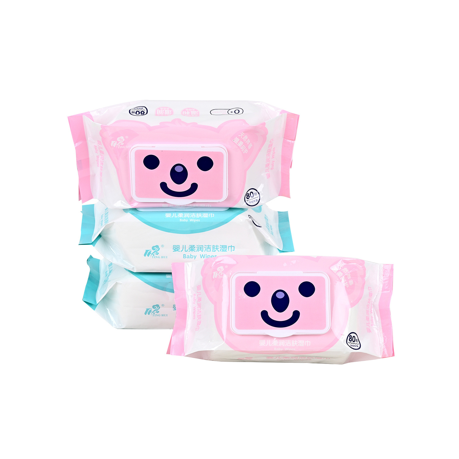Baby moisturizing and cleansing wet wipes, 80-pack covered wet wipes, wholesale baby bottom wet wipes Application Scenario