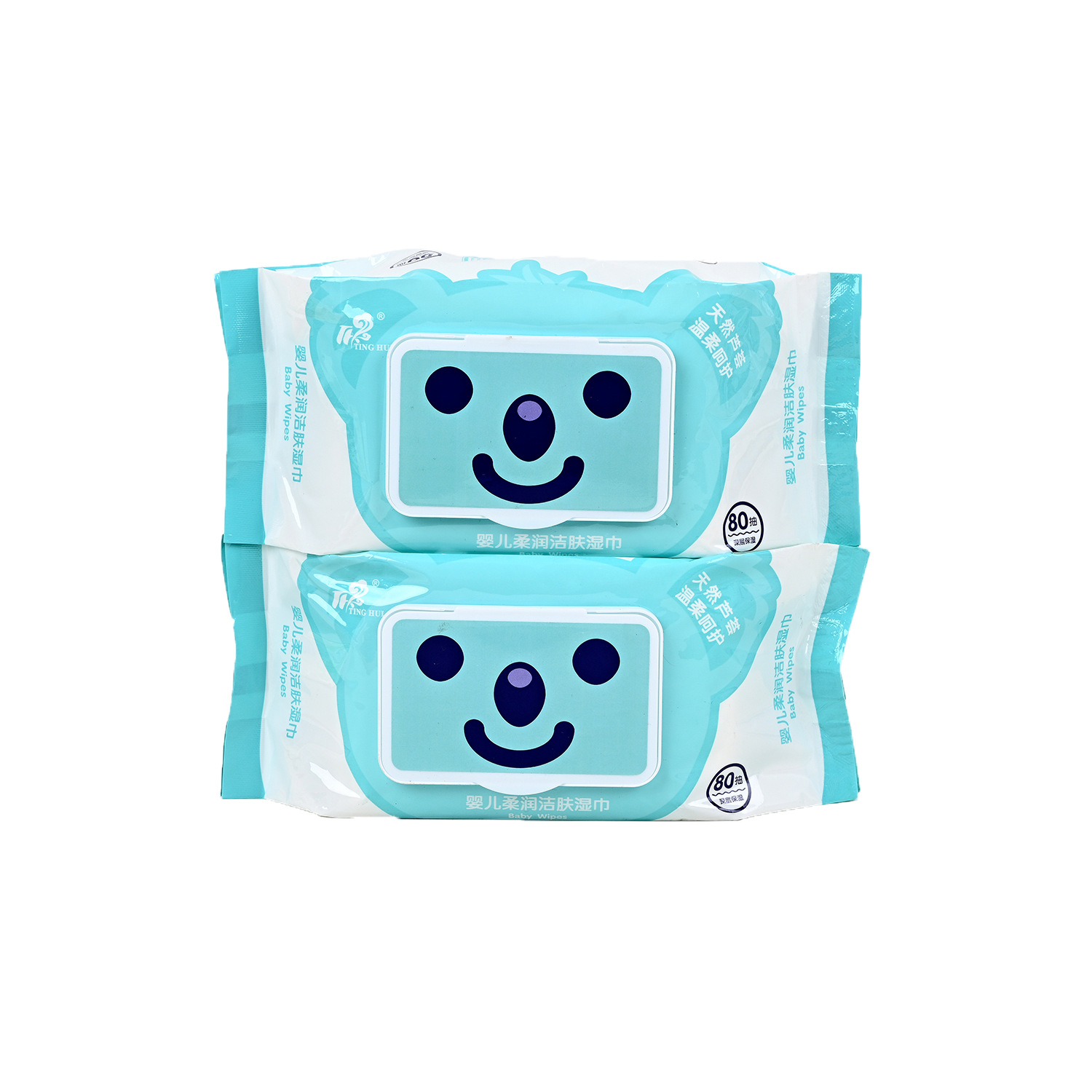 Baby moisturizing and cleansing wet wipes, 80-pack covered wet wipes, wholesale baby bottom wet wipes Item Picture