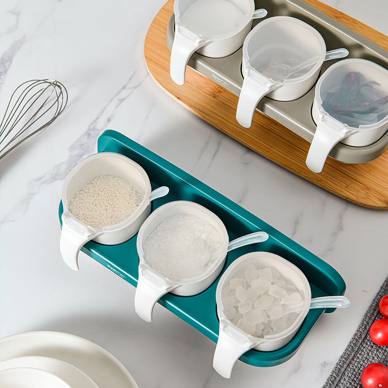 New creative plastic seasoning box, no drilling, no mark, wall-mounted kitchen seasoning storage box, wholesale factory direct sales Application Scenario
