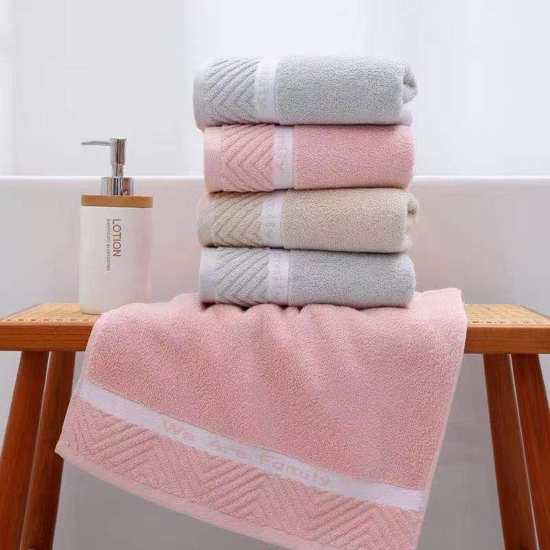 High-end pure cotton adult towels, thickened face towels for washing and bathing, student couples, men and women, household absorbent and soft, wholesale Specification image