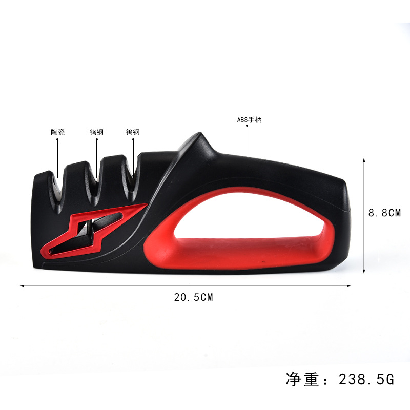 Whetstone, kitchen tools, knife sharpener, multi-functional household vegetable cutting whetstone, kitchen multi-function whetstone, stainless steel whetstone, stainless steel knife sharpener, stainless steel knife sharpener, kitchenware Specification image