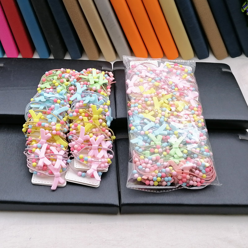 A3233 Candy rubber bands, rubber rings, rubber bands, headwear, hair strings, children's hair accessories, two-yuan store accessories wholesale supply Item Picture