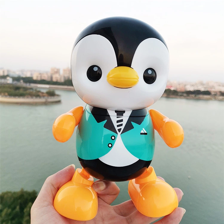 Baby penguin electric, dancing toy robot, children's audible, moving, 1-year-old, 2-year-old infants, boys and girls full figure