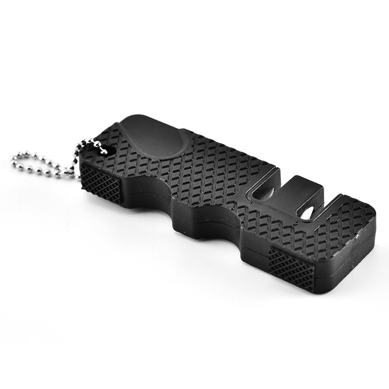 Whetstone, stainless steel multi-functional outdoor portable knife sharpener, kitchen multi-functional knife stone, ABS+ stainless steel multi-functional whetstone, portable whetstone, kitchenware, kitchen small tools Item Picture