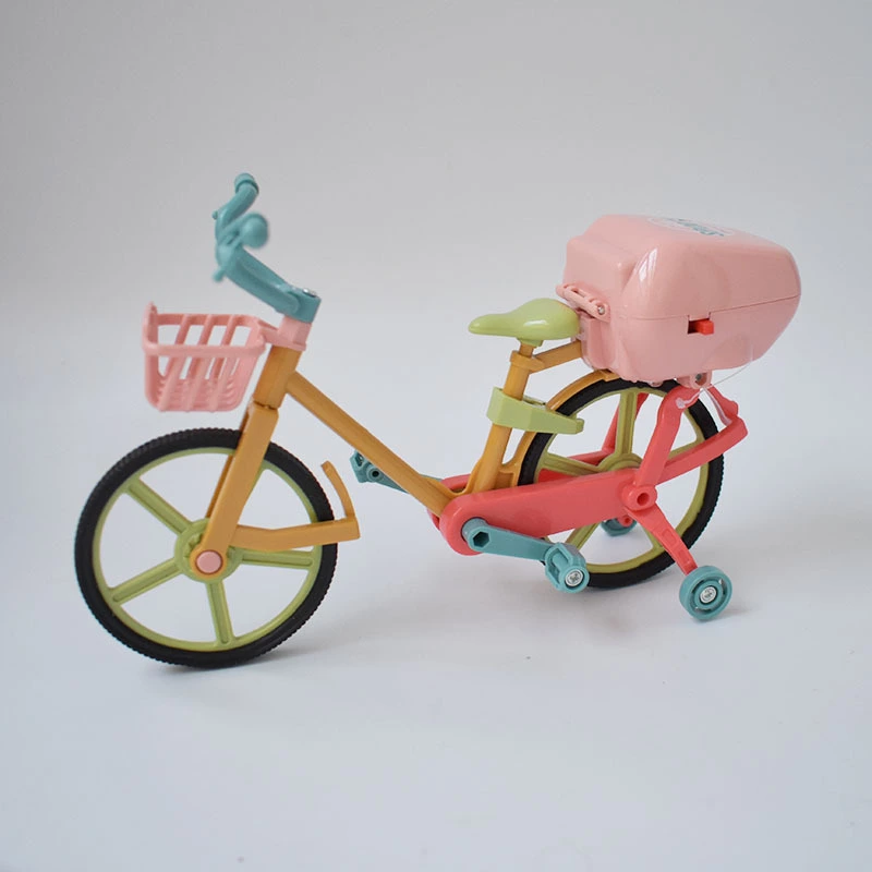 Children's mini simulation bicycle model toys with lights, music, electric shared bikes, and children's house play toys Application Scenario