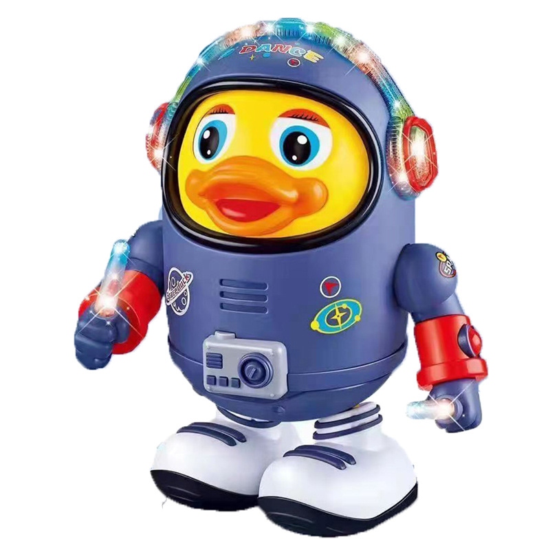 New bestseller 3031 Electric, singing and dancing, space duck, music, lights, left and right walking, children's street toy Specification drawing