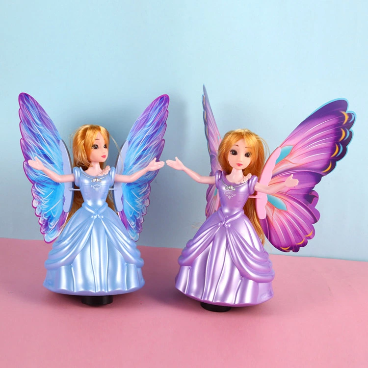 New luminous children's toys, electric universal lights, music, butterfly princess birthday gifts, wholesale from street stalls Item Picture
