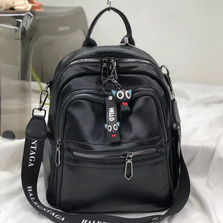 Women bag 3112-13 new versatile backpack soft leather large capacity leisure backpack
