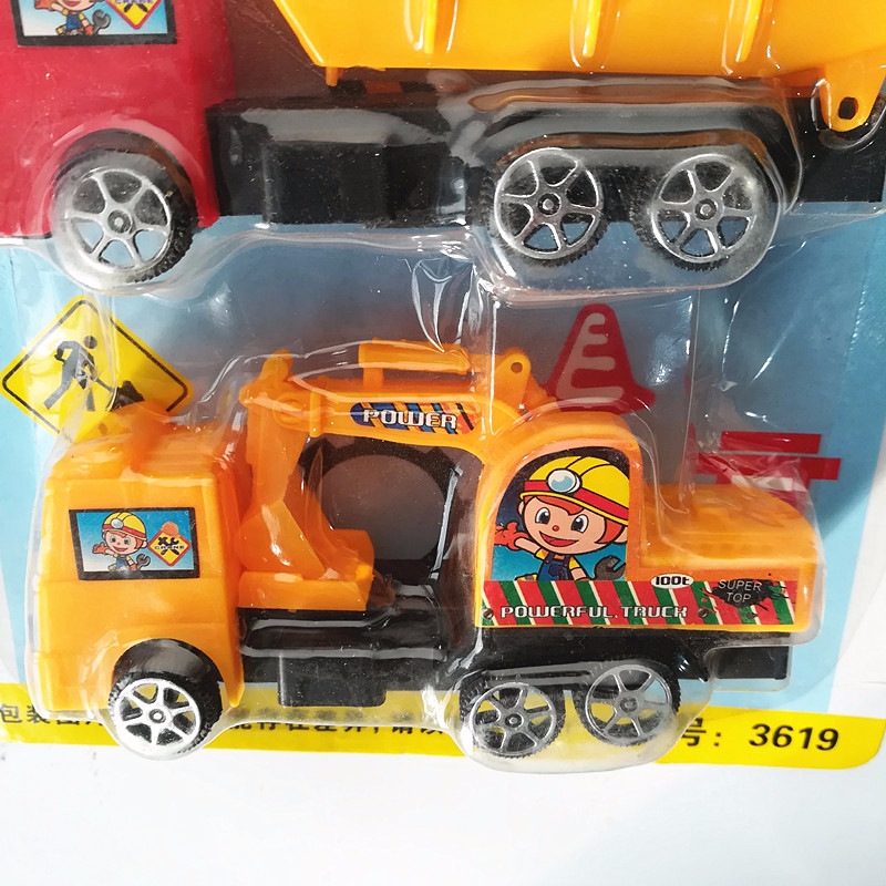 Children's toys, construction engineering vehicle sets, mixed trucks, cranes, excavators, earth-carrying trucks, and 4-piece combinations are selling well at street stalls Item Picture