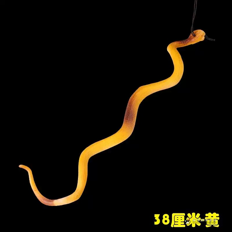 B1542 simulated small snake rubber fake snake pendant, street stall toy, scare toy, toy wholesale details Picture