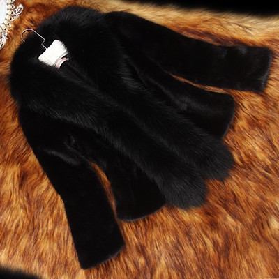 Winter new 2021 fur coat for women, mid-length faux mink coat, short coat, fox, slimming and figure-hugging details Picture