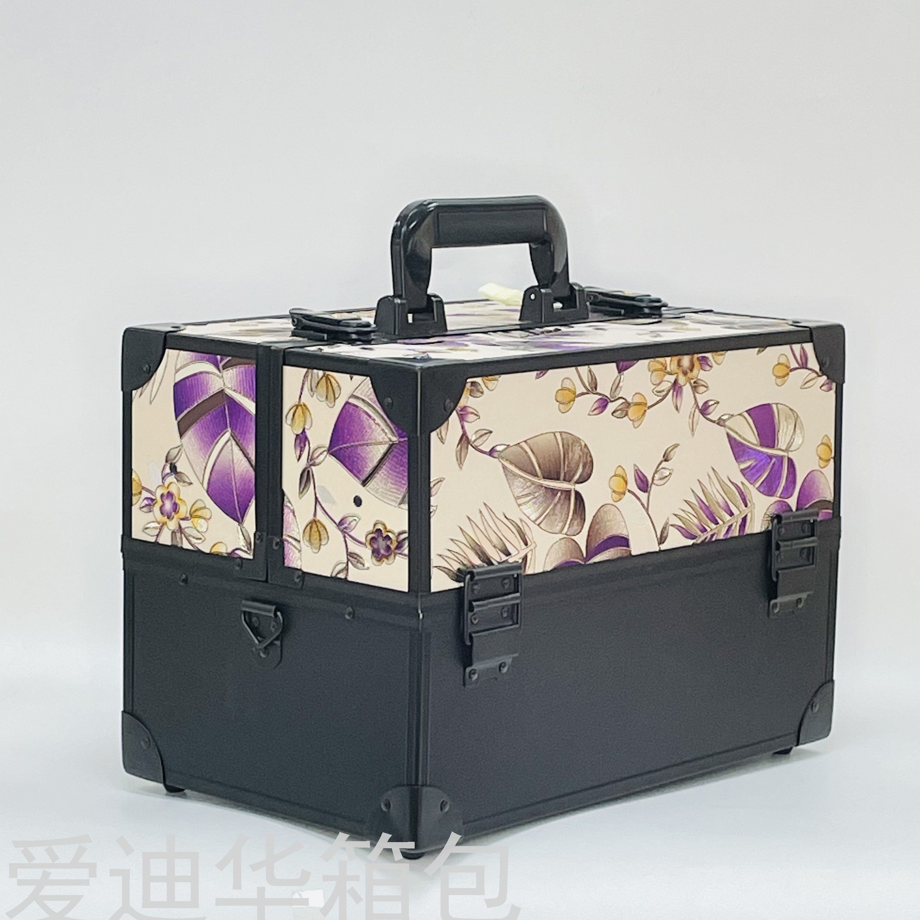 Aidihua Fashion's new leaf Ins-style makeup artist's foot bath, manicure, eyelash extension and beauty special makeup aluminum box