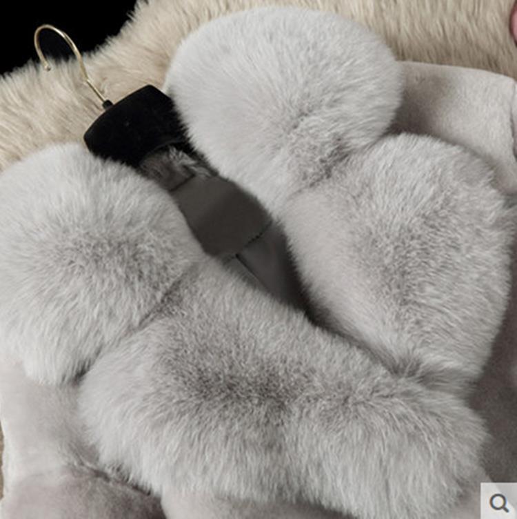 Sheepskin cut fur coat for women, mid-length, 2021 new mom dress, fox-like fur integrated coat, large size Application Scenario