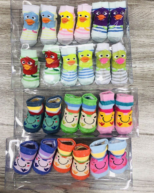 Baby cartoon socks Cotton warm socks for newborns