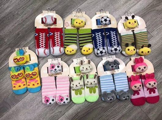 Baby socks Set box Gift cute warm cotton socks