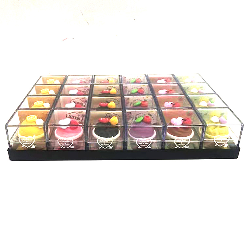 Yiwu shopping alliance AP133831-3 flower dim sum modeling cartoon fun rubber
