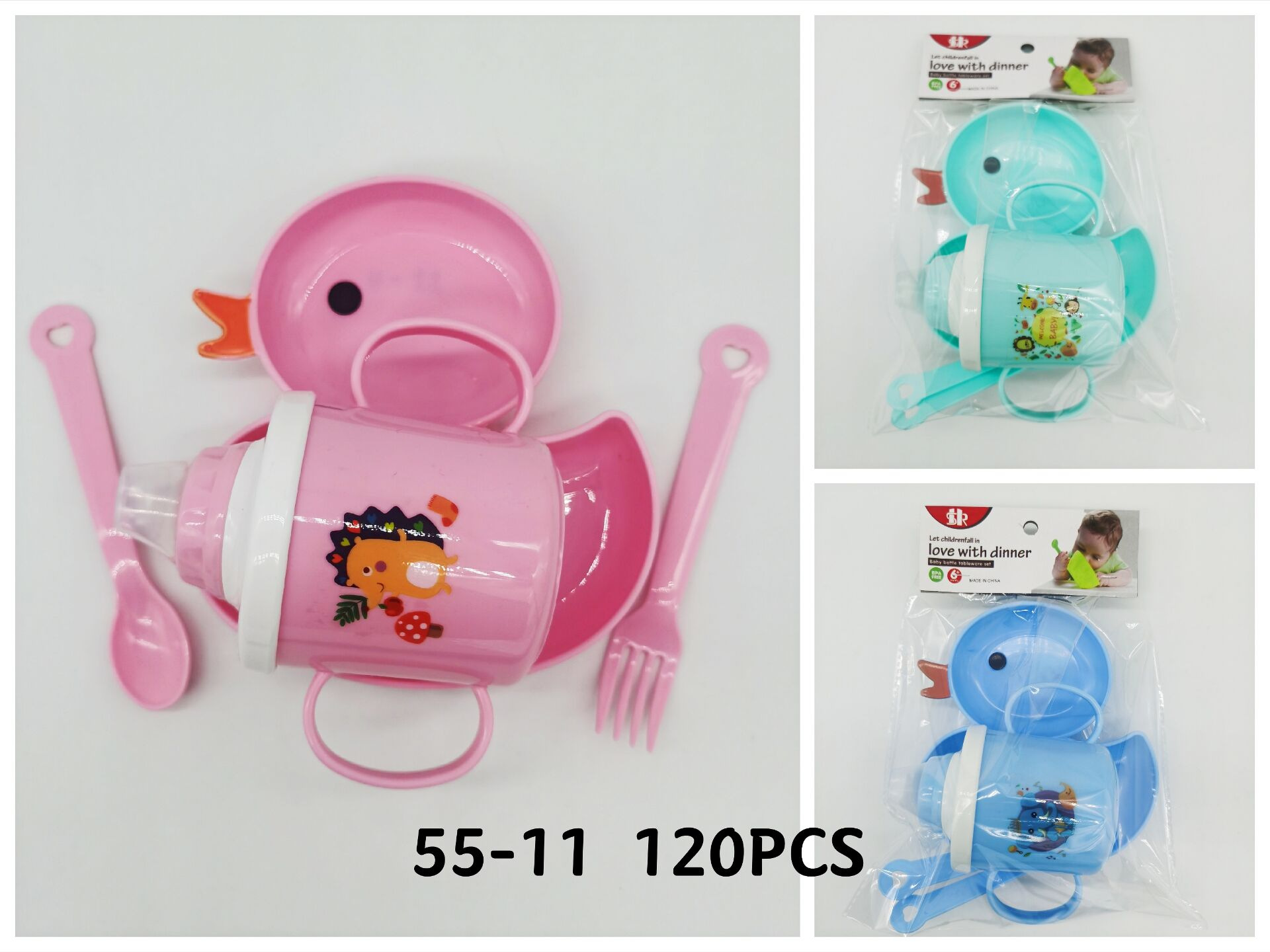 0-6-12 months baby cutlery set box complementary food bowl