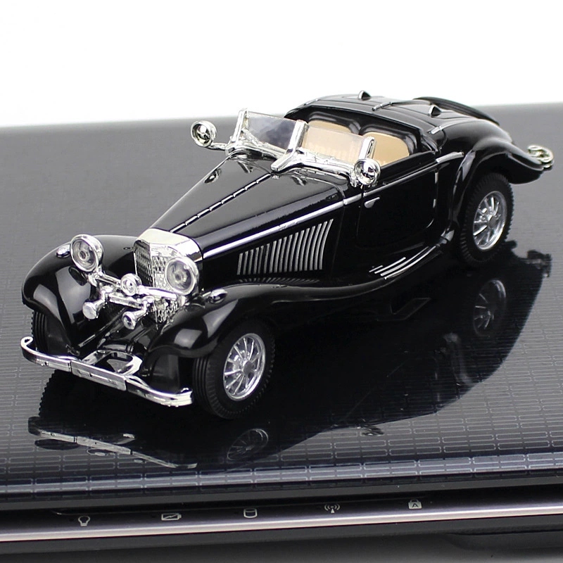 Cross-border foreign trade 1:28 alloy vintage car, retro 500K car model, static collection gift, cake ornament h Specification drawing