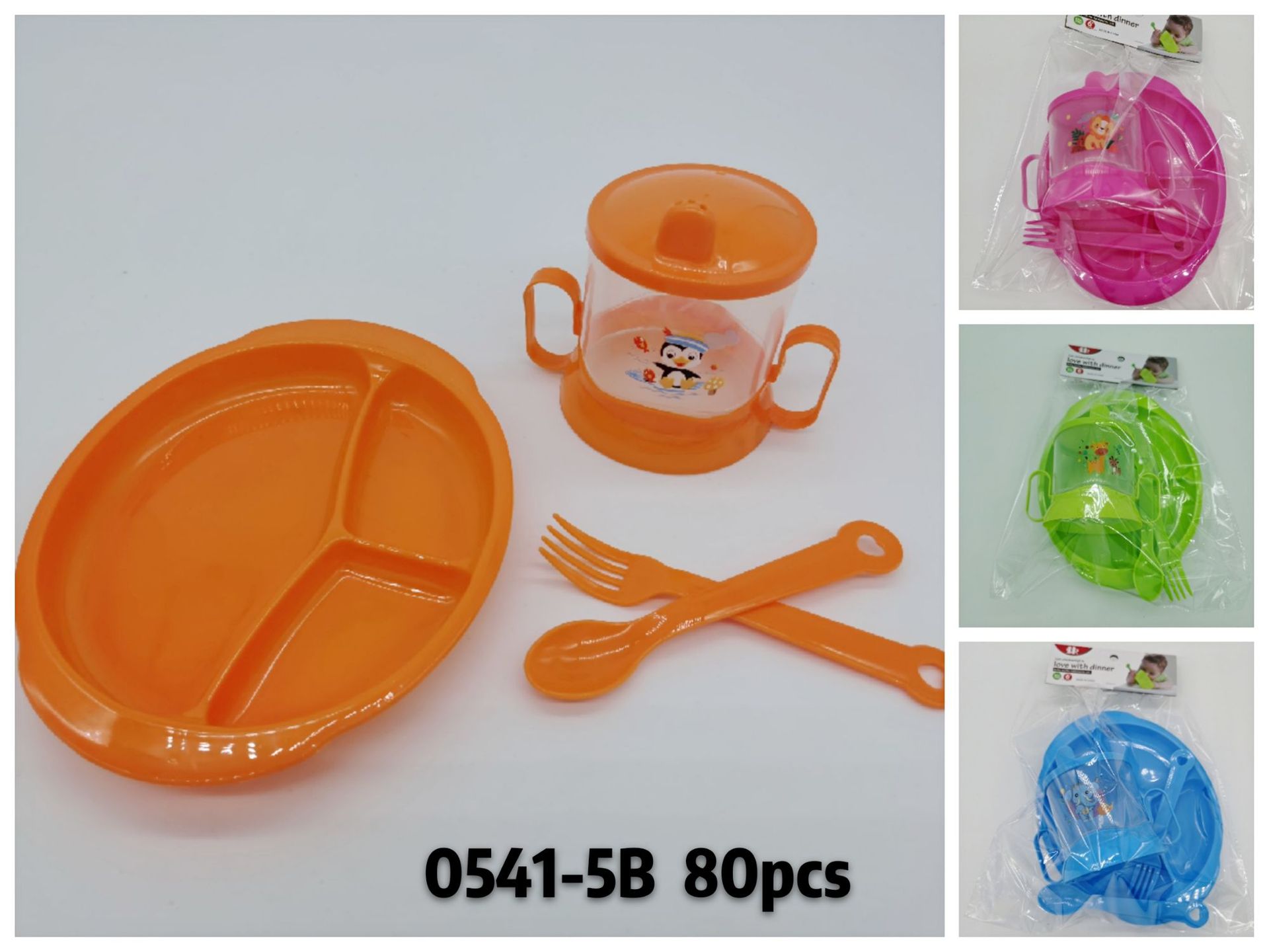 Baby training eating cutlery box