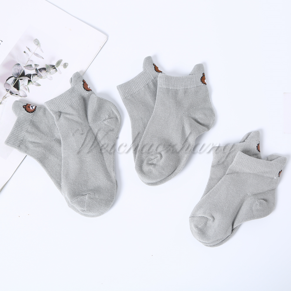 Factory direct sales of cotton-textured children's socks, thin spring and autumn styles for boys, girls, adults and children, summer boat socks in various colors