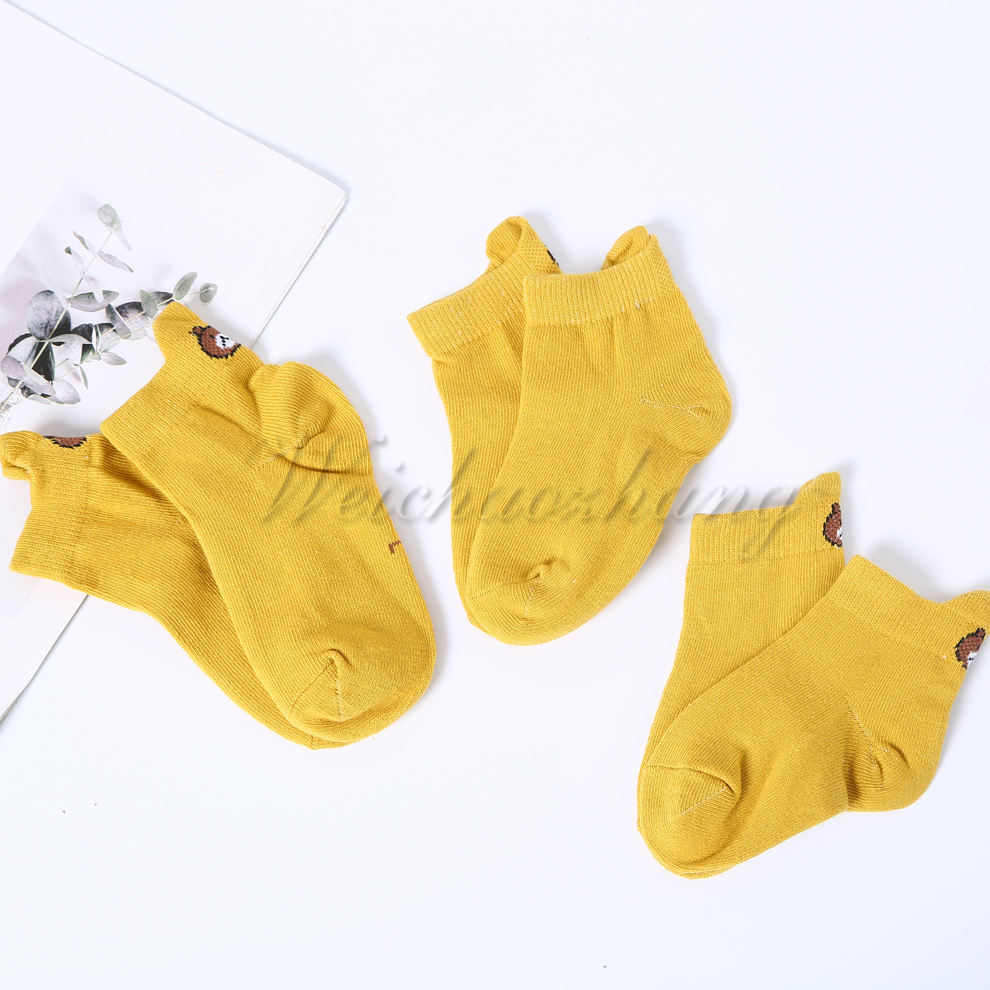 Factory direct sales of cotton-textured children's socks, thin spring and autumn styles for boys, girls, adults and children, summer boat socks in various colors details Picture
