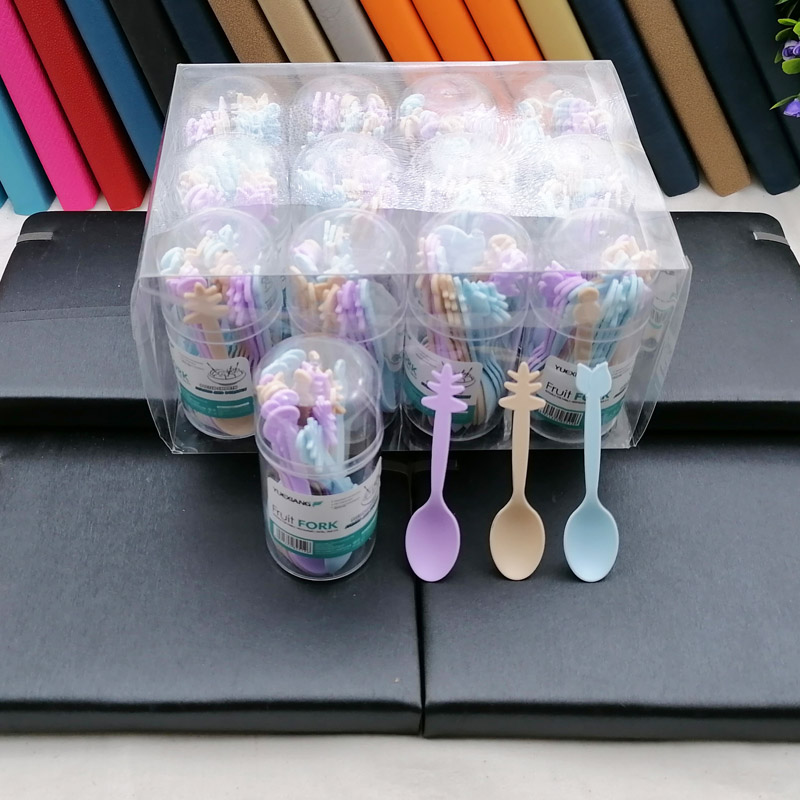 N3632 bottle with multiple small spoons of ice cream, dessert and sugar spoons, Yiwu premium two-yuan store Item Picture