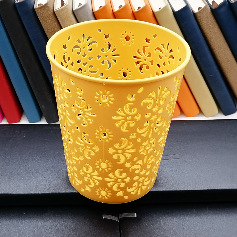 M7423 Flat-mouthed hollowed-out desktop sundries basket Plastic storage basket, wholesale supply of daily necessities at Yiwu Eryuan Store Item Picture