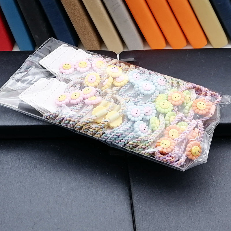 A3514 braid cloth with two leather bands, hair accessories, hair ropes, hair ties, hair loops and hair bands. 2 yuan, 2 yuan store in Yiwu Application Scenario