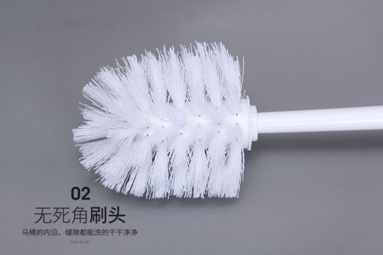 Factory direct sales of toilet brushes with seats, white printed plastic cleaning brushes, toilet brush sets, toilet brush sets Application Scenario