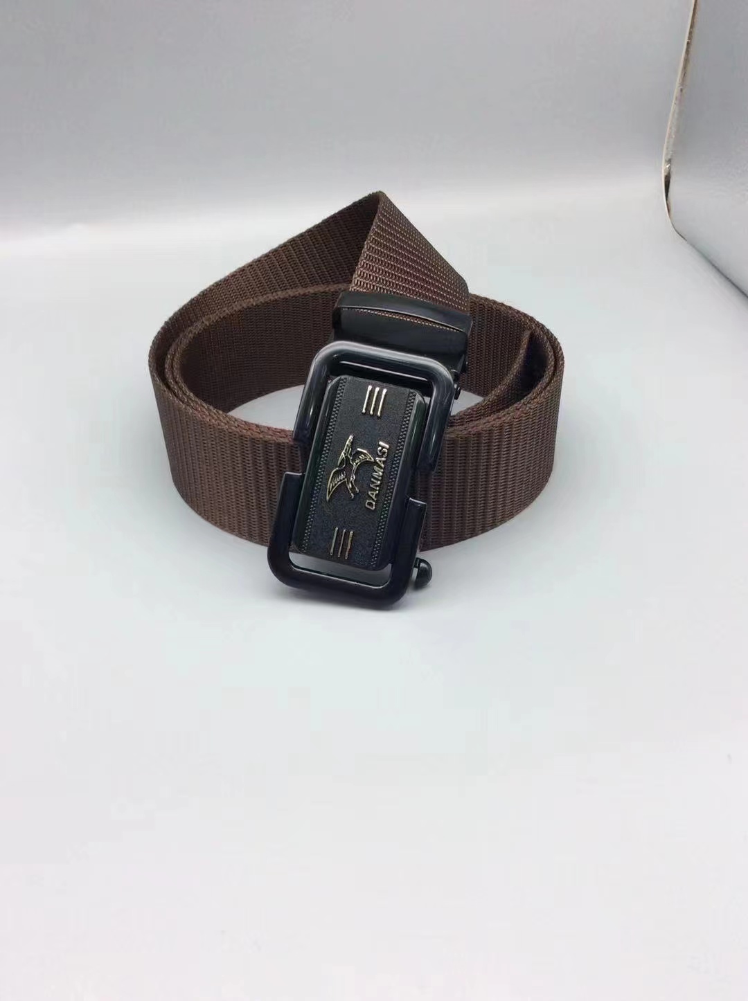 New men's spring toothless snap-on nylon canvas belt, outdoor casual breathable tactical belt Specification image