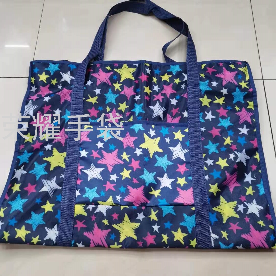 Factory direct sales of Oxford cloth cotton quilt bags, storage bags, moving bags, waterproof bags, large-capacity multi-functional zipper bags Specification image