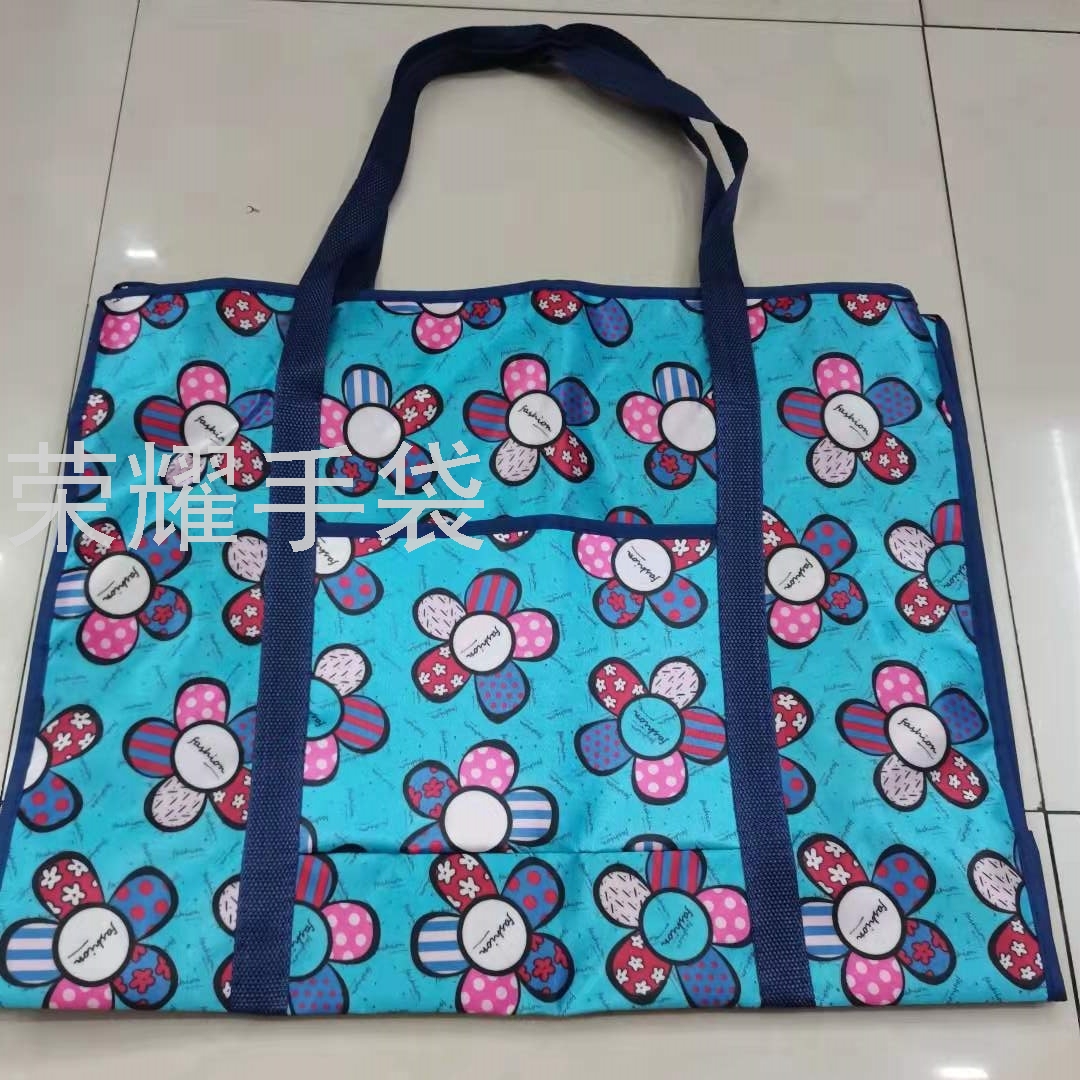 Factory direct sales of Oxford cloth cotton quilt bags, storage bags, moving bags, waterproof bags, large-capacity multi-functional zipper bags details Picture